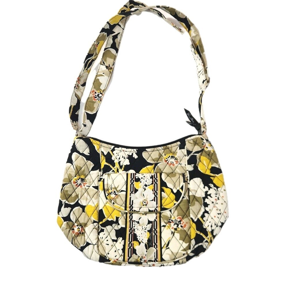 Vera Bradley Cassidy Bag Dogwood Quilted Floral Crossbody Purse Boho Lightweight